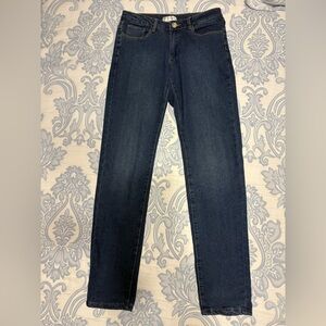 K Jordan Blue Denim Jeans with Silver Button